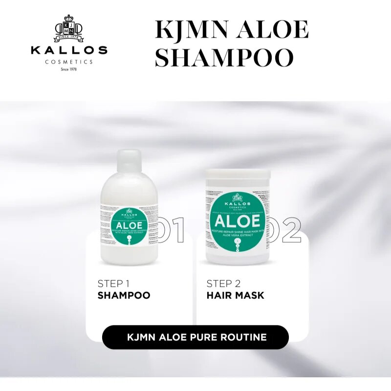Kallos KJMN Professional Aloe megújító sampon aloe verával 1000 ml