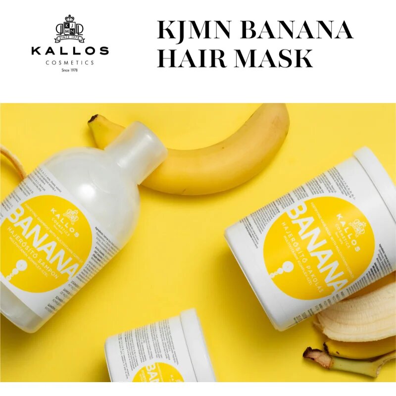 Kallos KJMN Professional Banana erősítő maszk multivitamin komplexszel 1000 ml