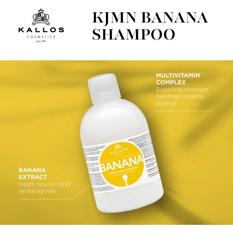 Kallos KJMN Professional Banana erősítő sampon 500 ml
