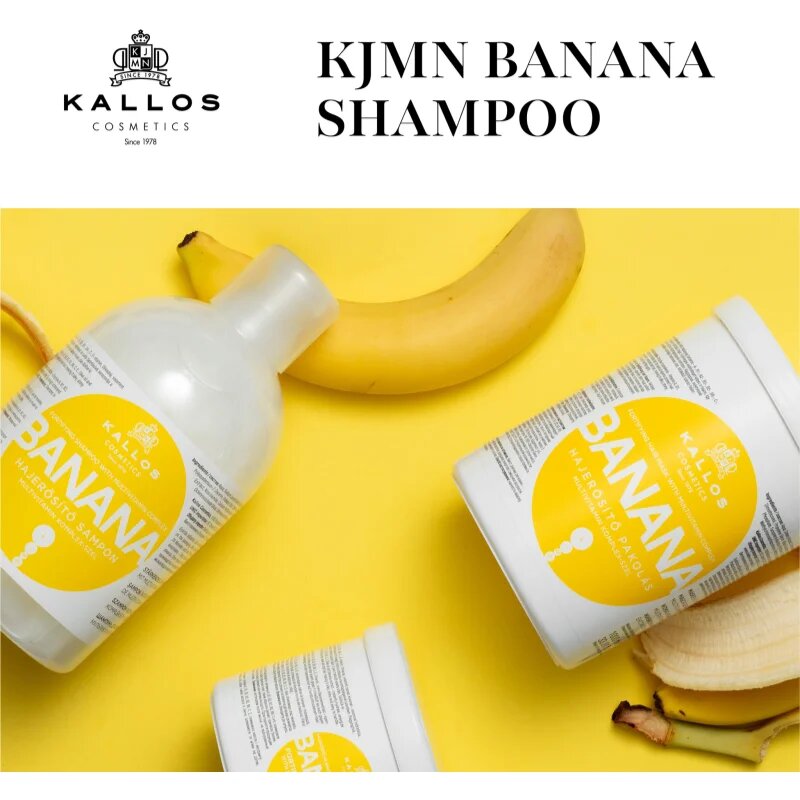 Kallos KJMN Professional Banana erősítő sampon multivitamin komplexszel 1000 ml