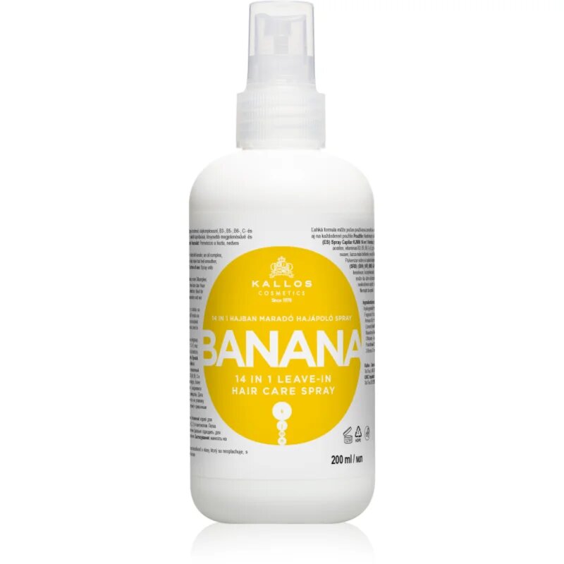 Kallos KJMN Professional Banana leöblítést nem igénylő spray hajra 200 ml