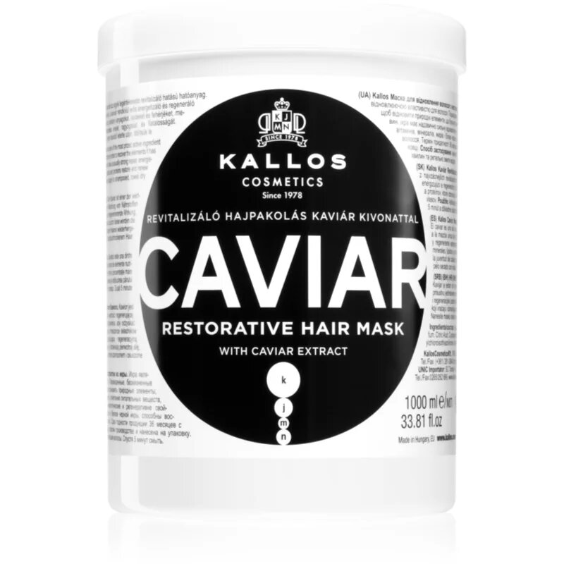 Kallos KJMN Professional Caviar megújító maszk kaviárral 1000 ml