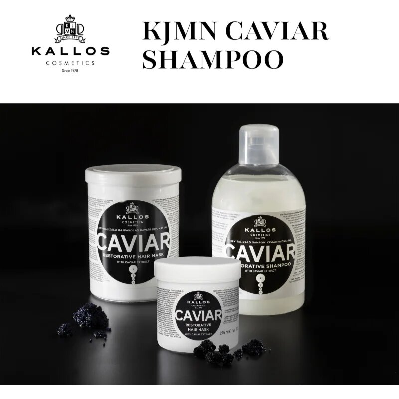 Kallos KJMN Professional Caviar megújító sampon kaviárral 1000 ml