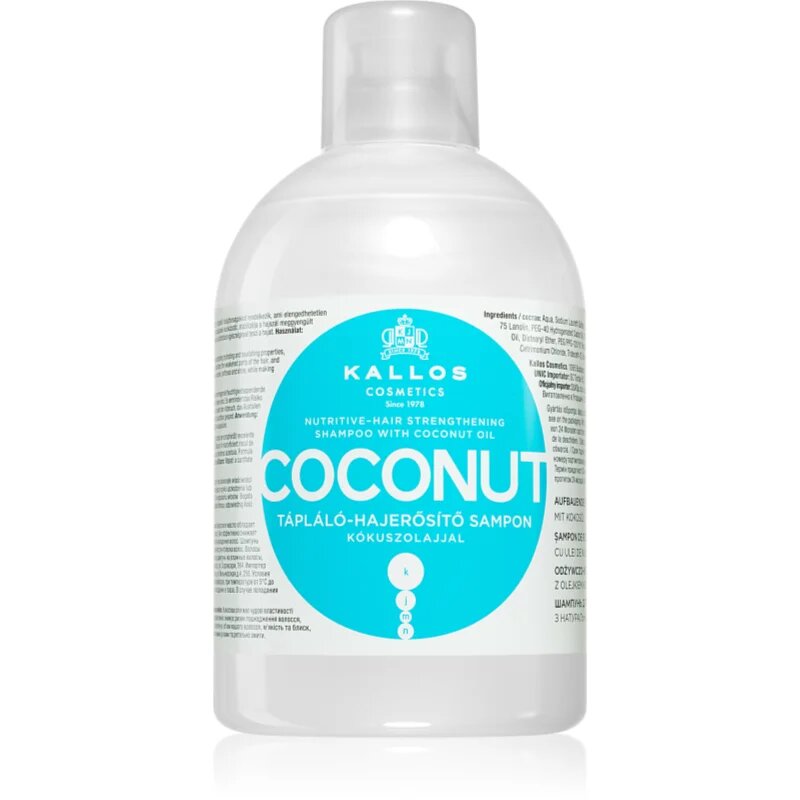 Kallos KJMN Professional Coconut sampon a sérült hajra 1000 ml