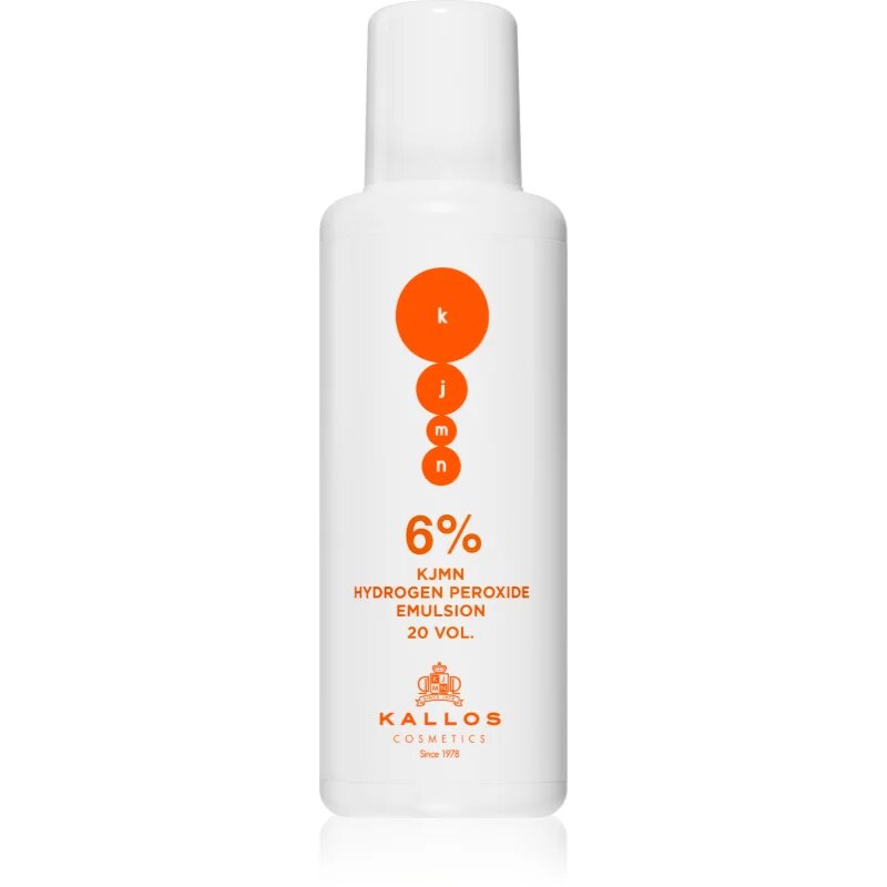 Kallos KJMN Professional Hydrogen Peroxide színelőhívó emulzió 6 % 20 vol. professzionális használatra 100 ml