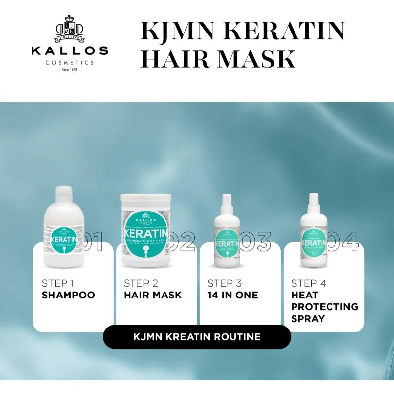 Kallos KJMN Professional Keratin haj maszk keratinnal 500 ml