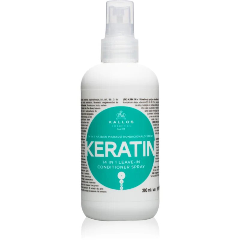 Kallos KJMN Professional Keratin leöblítést nem igénylő spray hajra 200 ml