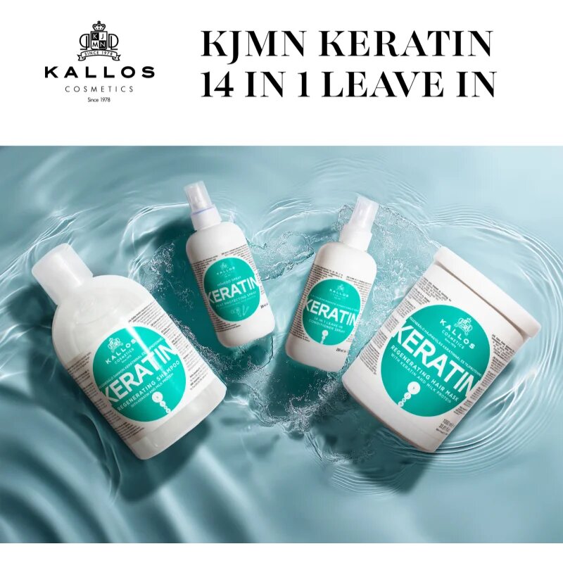 Kallos KJMN Professional Keratin leöblítést nem igénylő spray hajra 200 ml