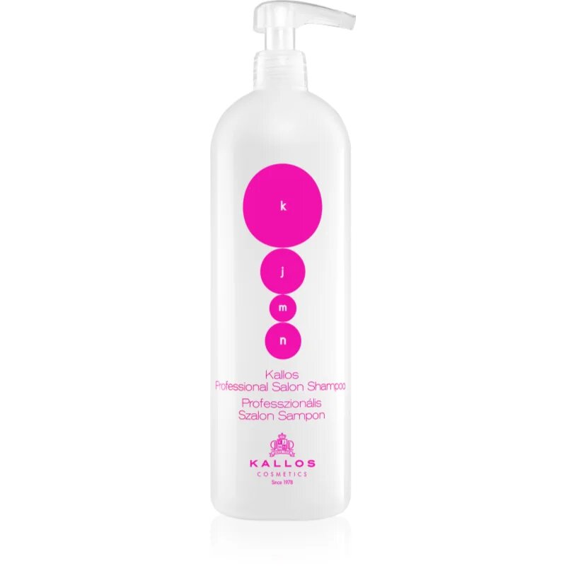 Kallos KJMN Professional Nourishing Shampoo tápláló sampon száraz és sérült hajra 1000 ml