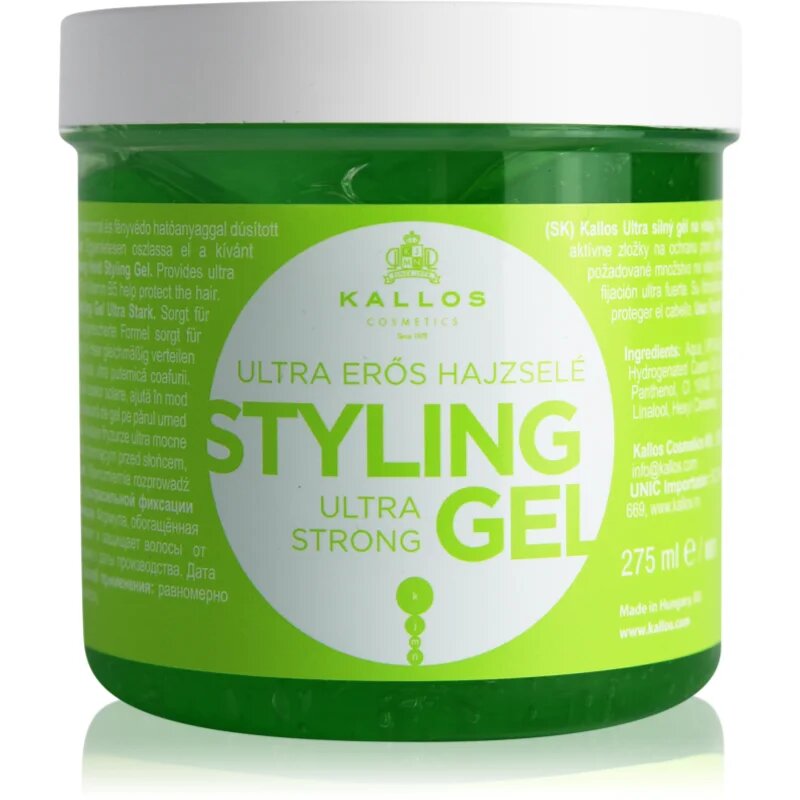 Kallos KJMN Ultra Strong Styling Gel extra erős gél hajra 275 ml