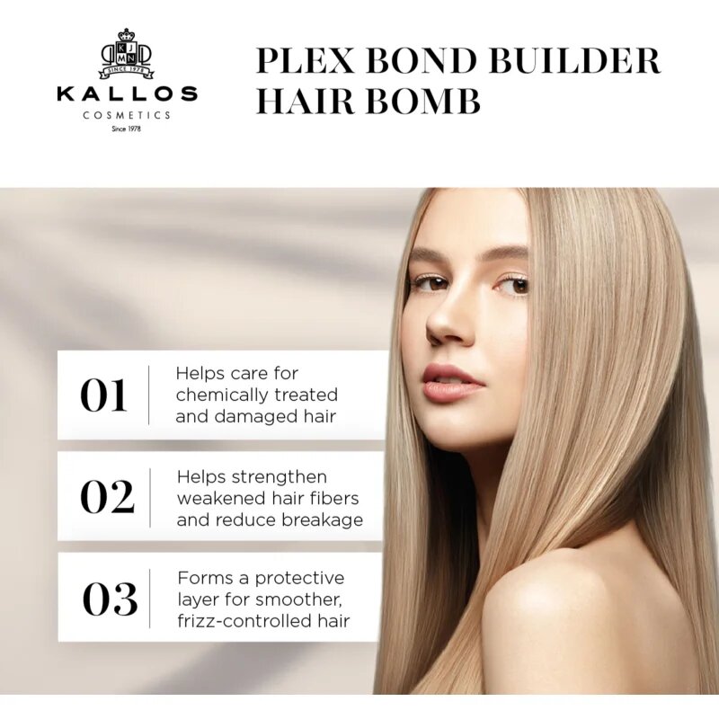 Kallos Plex Hair Bomb öblítés nem igénylő tápláló kondicionáló 200 ml