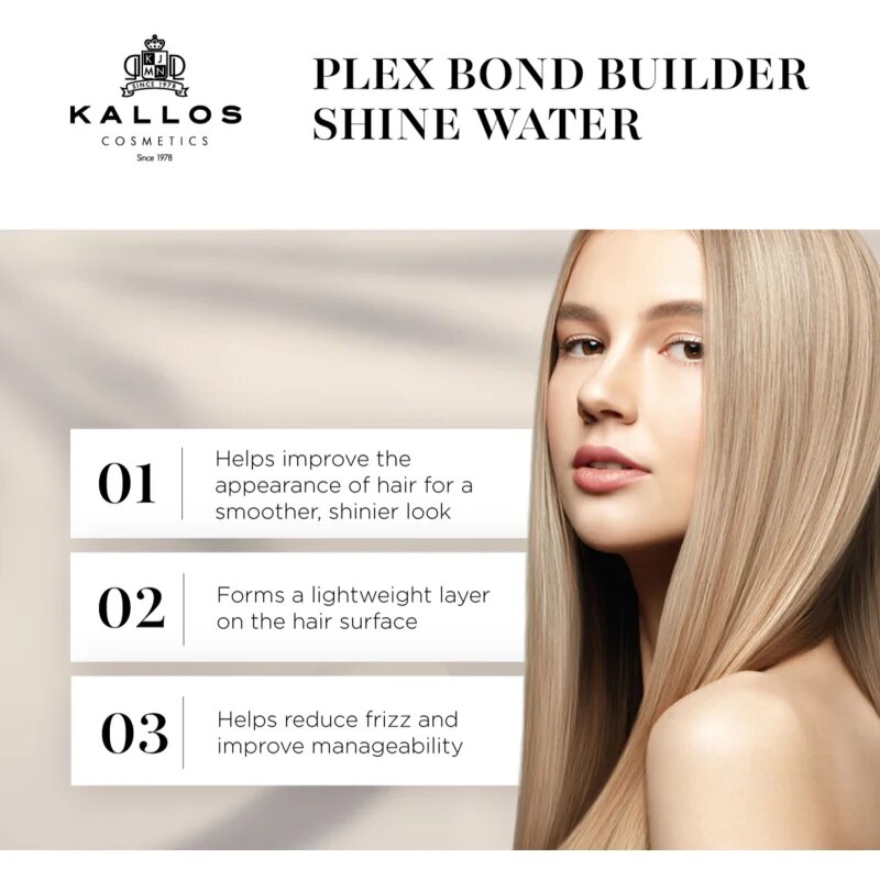 Kallos Plex Shine Water regeneráló kúra a károsult hajra 200 ml