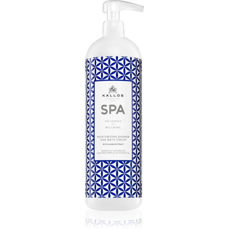 Kallos Spa tusoló és fürdő krémes gél hidratáló hatással 1000 ml