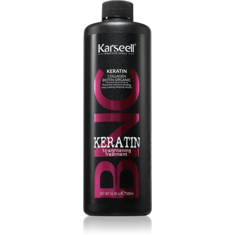 Karseell Collagen Keratin Straightening Treatment szerkezet-kiegyenlítő hajra 500 ml