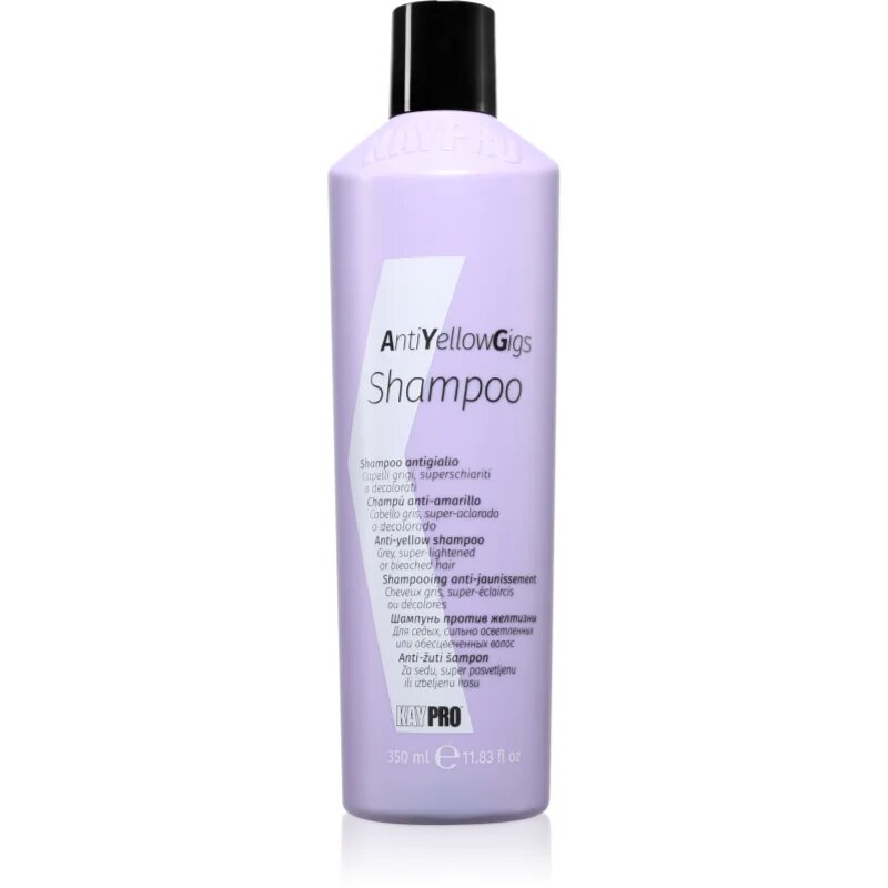 Kaypro Anti Yellow Gigs Shampoo sampon sárga tónusok ellen szőke hajra 350 ml