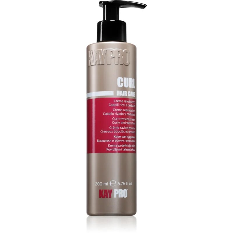 Kaypro Curl Hair Care Curl-Reviving Cream kondicionáló a hullámos és göndör hajra 200 ml