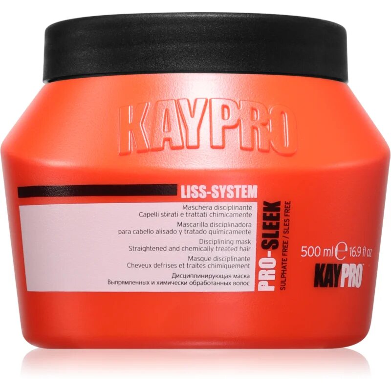 Kaypro Liss-System Disciplining Mask maszk a rakoncátlan és töredezett hajra 500 ml