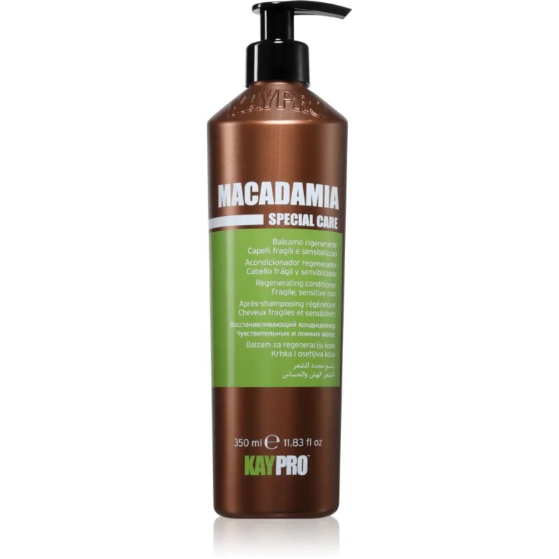 Kaypro Macadamia Regenerating Conditioner kondicionáló a töredezett károsult hajra 350 ml