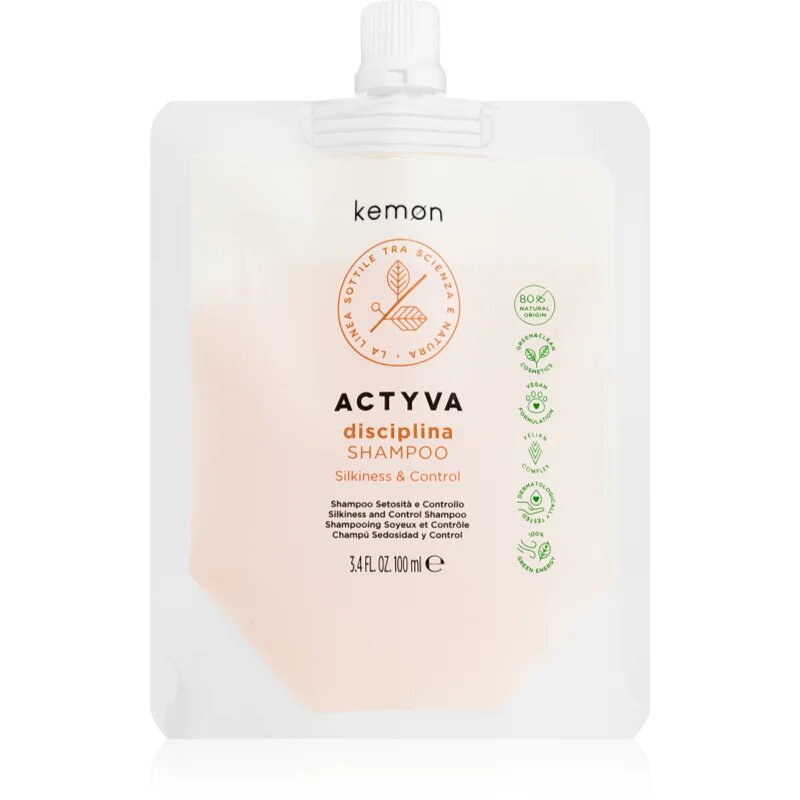 Kemon Group Actyva Disciplina regeneráló és hidratáló sampon törékeny fénytelen hajra 100 ml