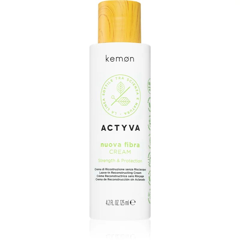 Kemon Group Actyva Nuova Fibra hajápoló a hajszálak helyreállítására 125 ml