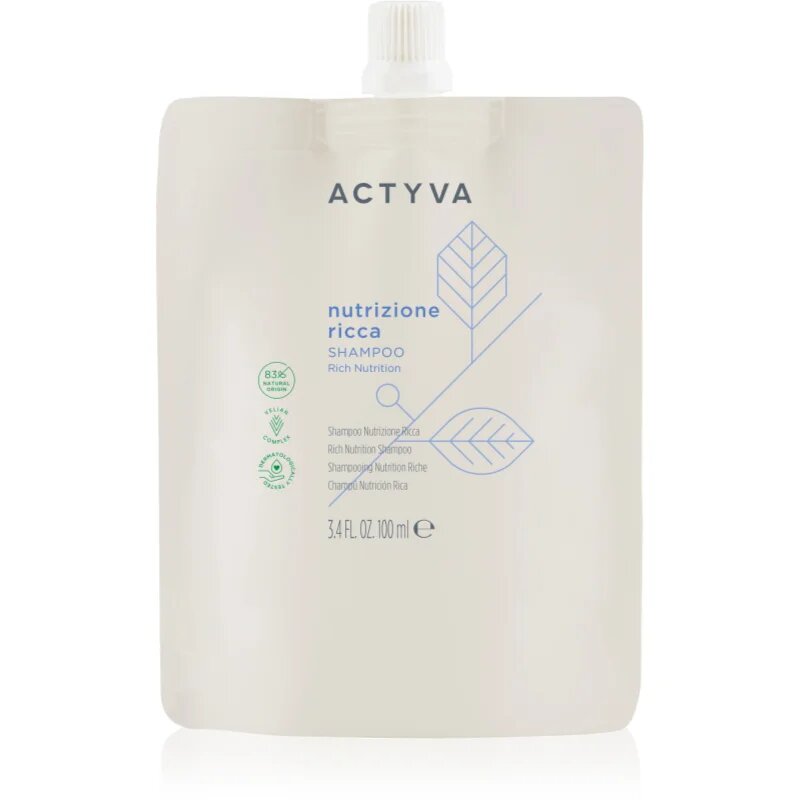 Kemon Group Actyva Nutrizone Ricca tápláló sampon hajra 100 ml