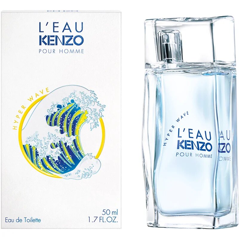 KENZO L'Eau Hyper Wave Pour Homme Eau de Toilette uraknak 50 ml
