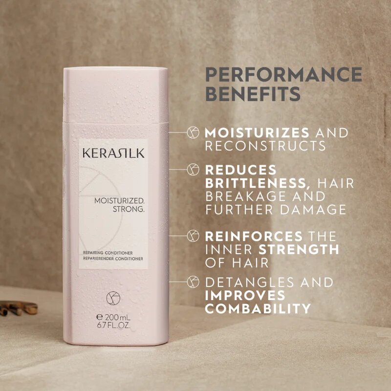 KERASILK Essentials Repairing Conditioner hidratáló kondicionáló száraz és sérült hajra 200 ml