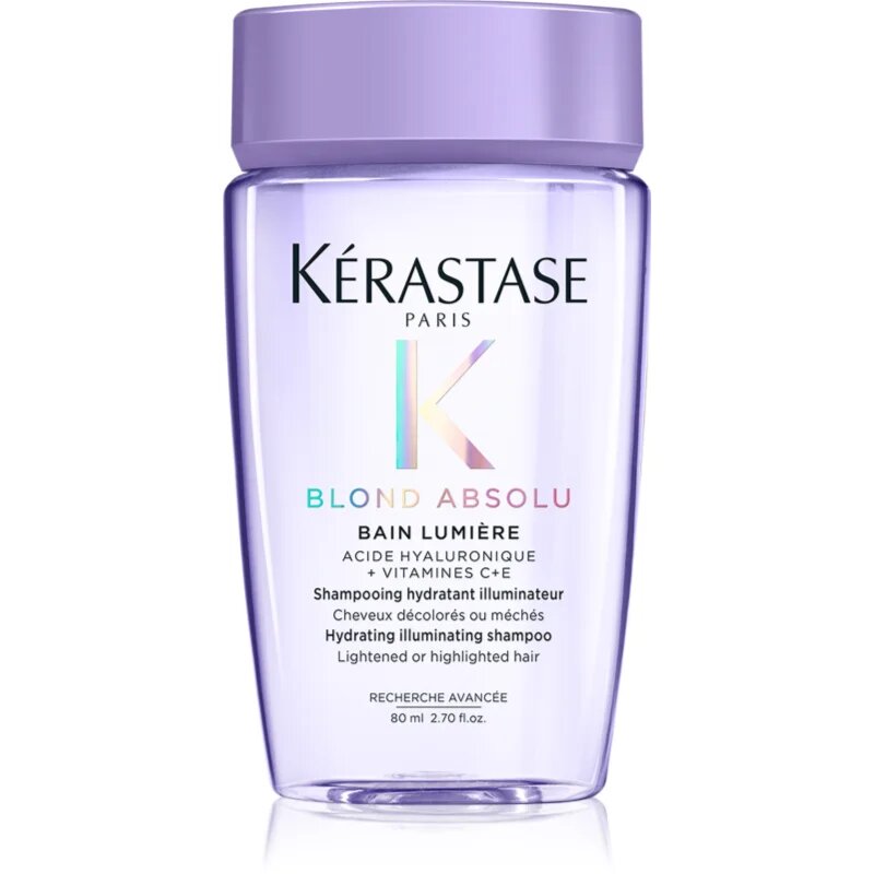 Kérastase Blond Absolu Bain Lumière samponfürdő szőkített vagy melírozott hajra 80 ml