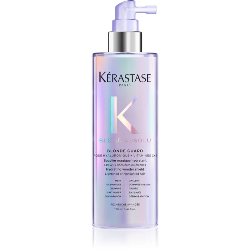 Kérastase Blond Absolu Blonde Guard leöblítést nem igénylő ápolás a haj védelméért és fényéért az összes szőke hajtípusra 190 ml