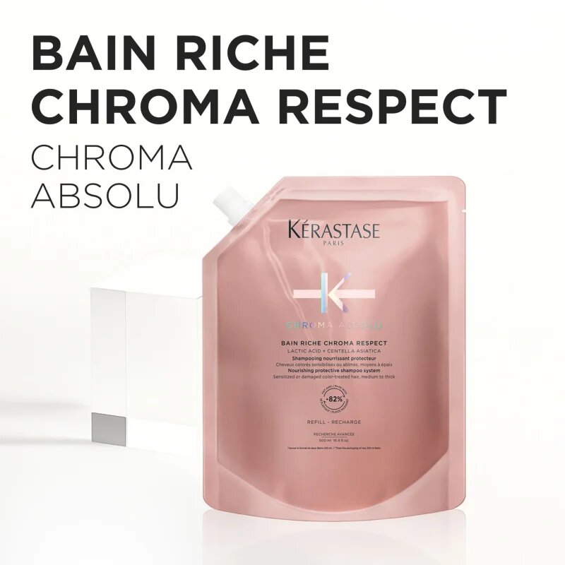 Kérastase Chroma Absolu Bain Riche Chroma Respect tápláló sampon festett hajra Refill 500 ml