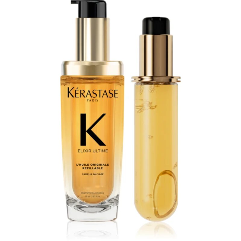 Kérastase Elixir Ultime L'huile Originale takarékos kiszerelés a fénylő és selymes hajért 2x75 ml