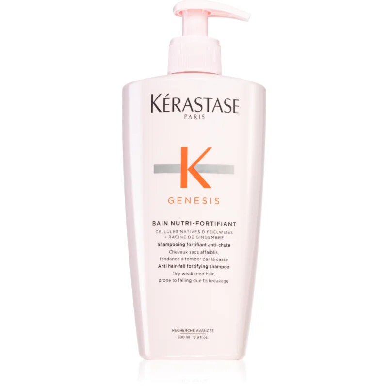Kérastase Genesis Bain Nutri-Fortifiant hidratáló és revitalizáló sampon hajhullás ellen 500 ml