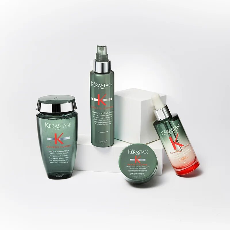Kérastase Genesis Homme Bain de Force Quotiden tisztító és tápláló sampon kihullásra hajlamos legyengült hajra uraknak 250 ml