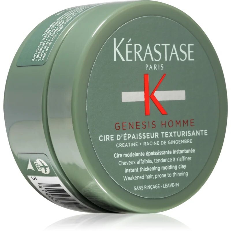 Kérastase Genesis Homme Cire D'Épaisseur Texturisante styling modellező paszta vékony szálú hullásra hajlamos hajra uraknak 75 ml