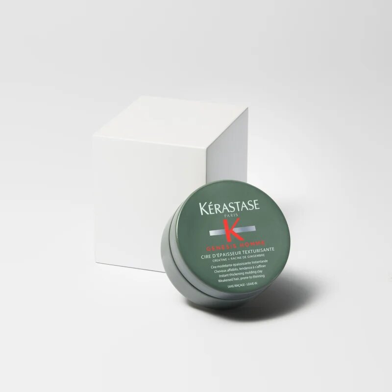 Kérastase Genesis Homme Cire D'Épaisseur Texturisante styling modellező paszta vékony szálú hullásra hajlamos hajra uraknak 75 ml