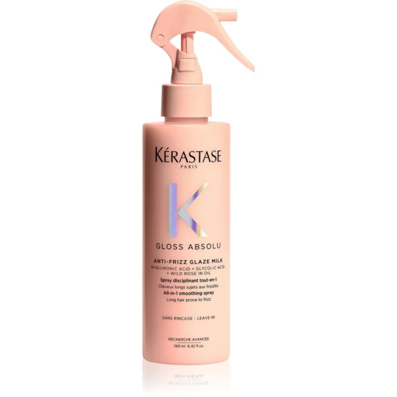 Kérastase Gloss Absolu Anti-Frizz Glaze Milk leöblítést nem igénylő spray a fénylő és selymes hajért 190 ml