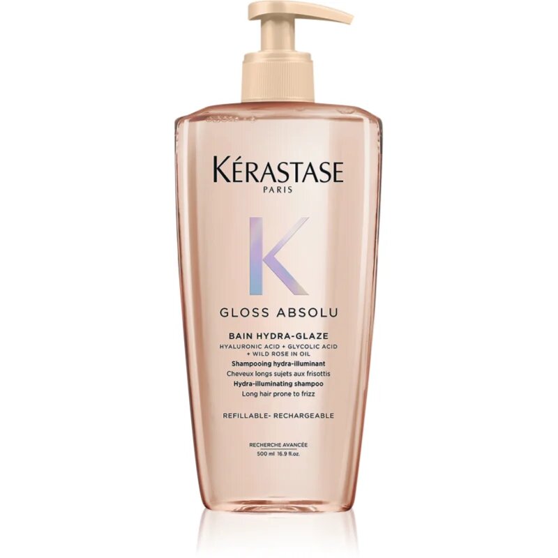 Kérastase Gloss Absolu Bain Hydra-Glaze sampon a fénylő és selymes hajért 500 ml