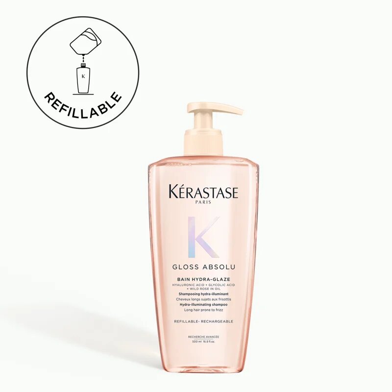 Kérastase Gloss Absolu Bain Hydra-Glaze sampon a fénylő és selymes hajért 500 ml