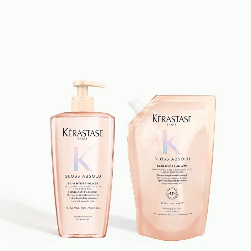 Kérastase Gloss Absolu Bain Hydra-Glaze sampon a fénylő és selymes hajért 500 ml