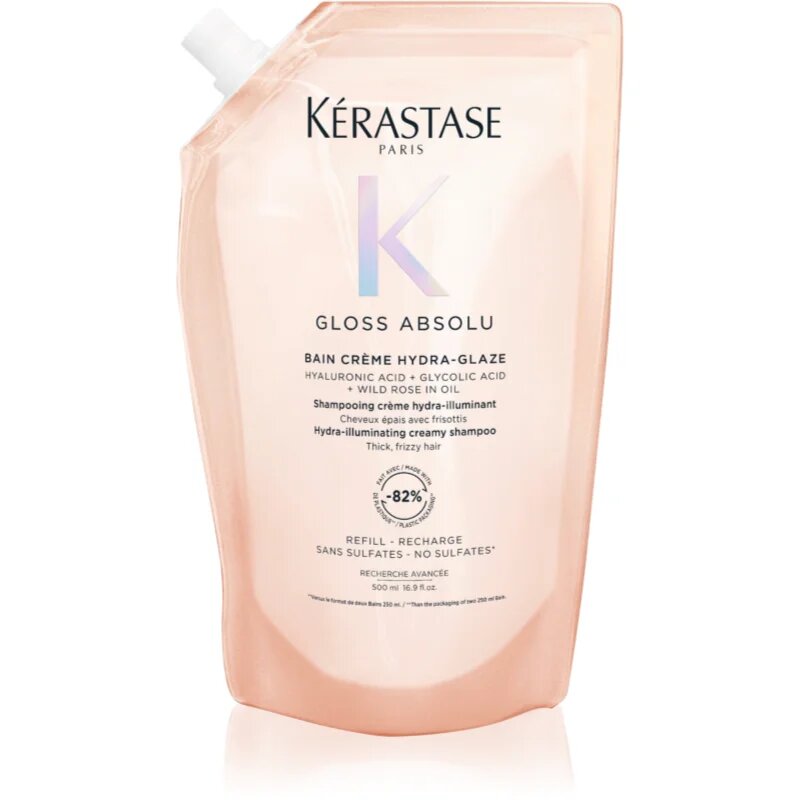 Kérastase Gloss Absolu Créme Bain Hydra-Glaze samponfürdő a fénylő és selymes hajért Refill 500 ml