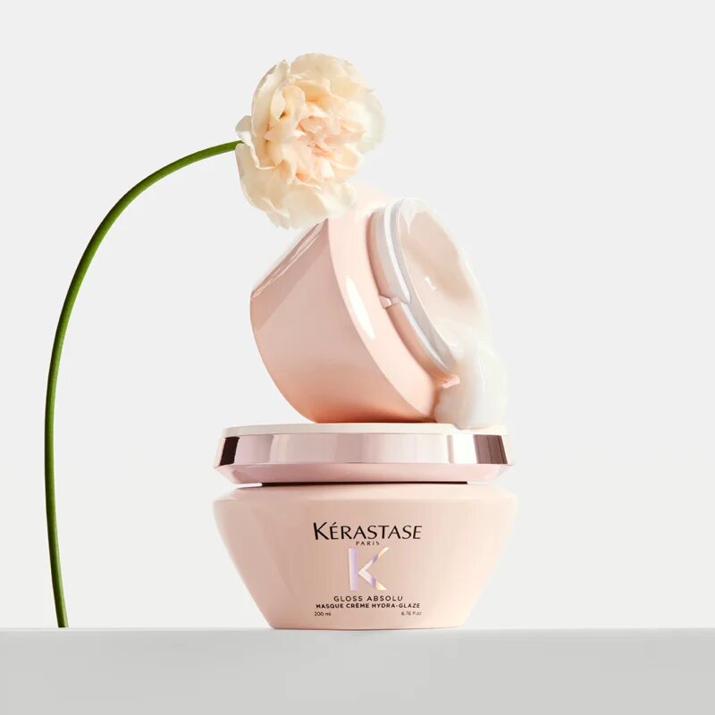 Kérastase Gloss Absolu Masque Créme Hydra-Glaze haj maszk a rakoncátlan és töredezett hajra 200 ml