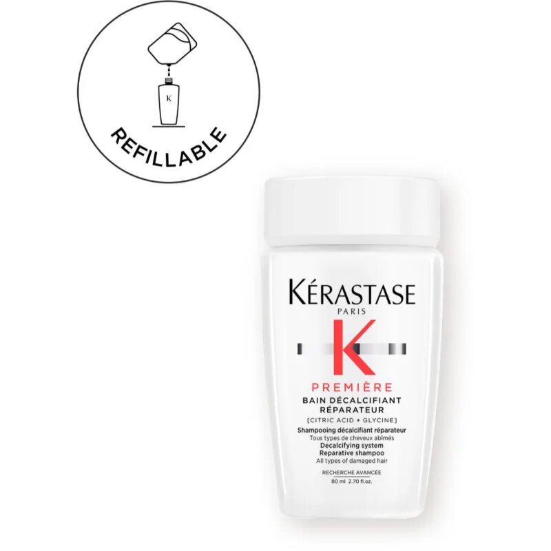 Kérastase Première Bain Décalcifiant Réparateur samponfürdő a károsult hajra 80 ml