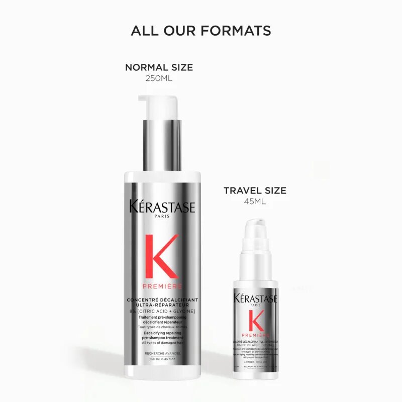 Kérastase Première Concentré Décalcifiant Ultra-Réparateur sampon előtti ápolás a károsult hajra 45 ml