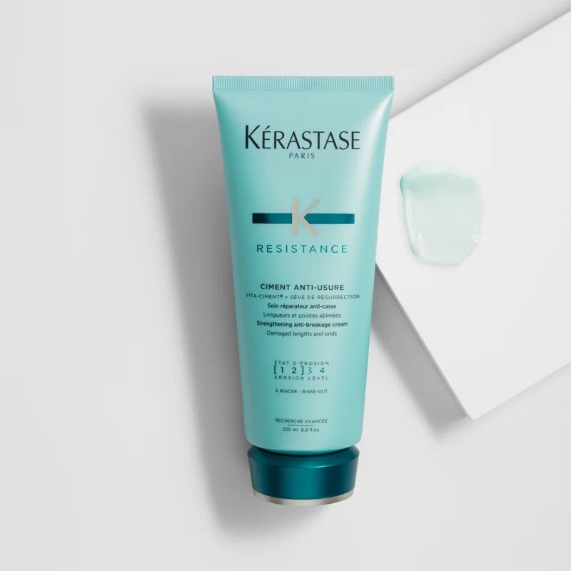 Kérastase Résistance Ciment Anti-Usure intenzív hajerősítő ápolás meggyengült sérült hajra és töredezett hajvégekre 200 ml