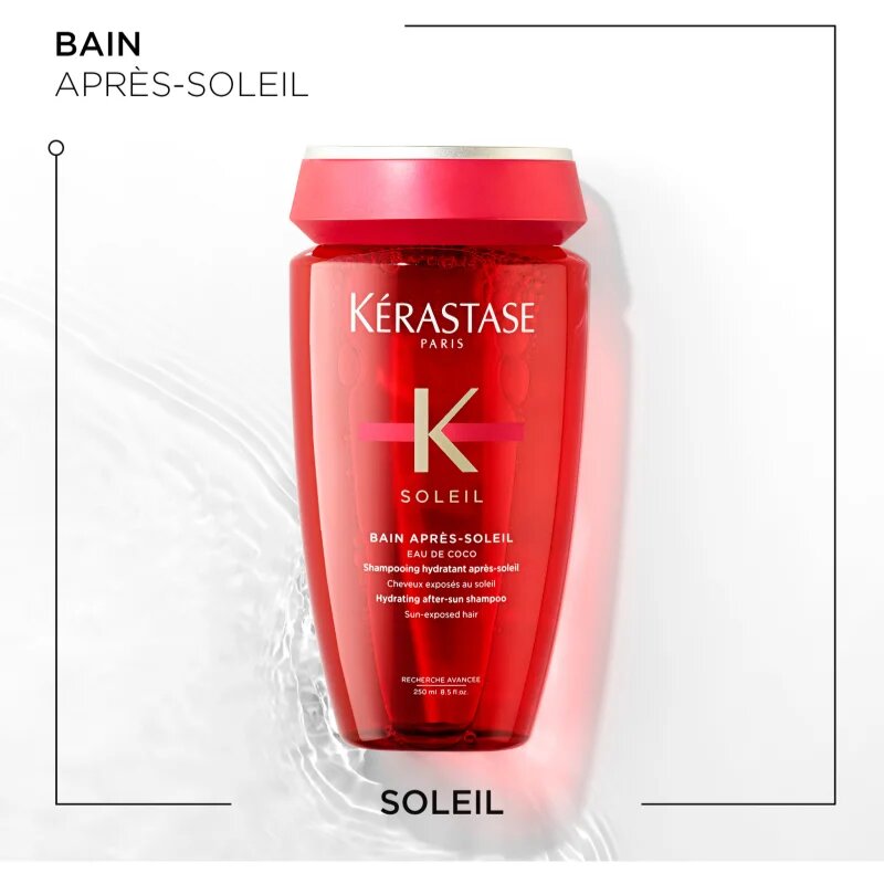 Kérastase Soleil Bain Après-Soleil hidratáló sampon nap klór és sós víz által terhelt hajra 250 ml