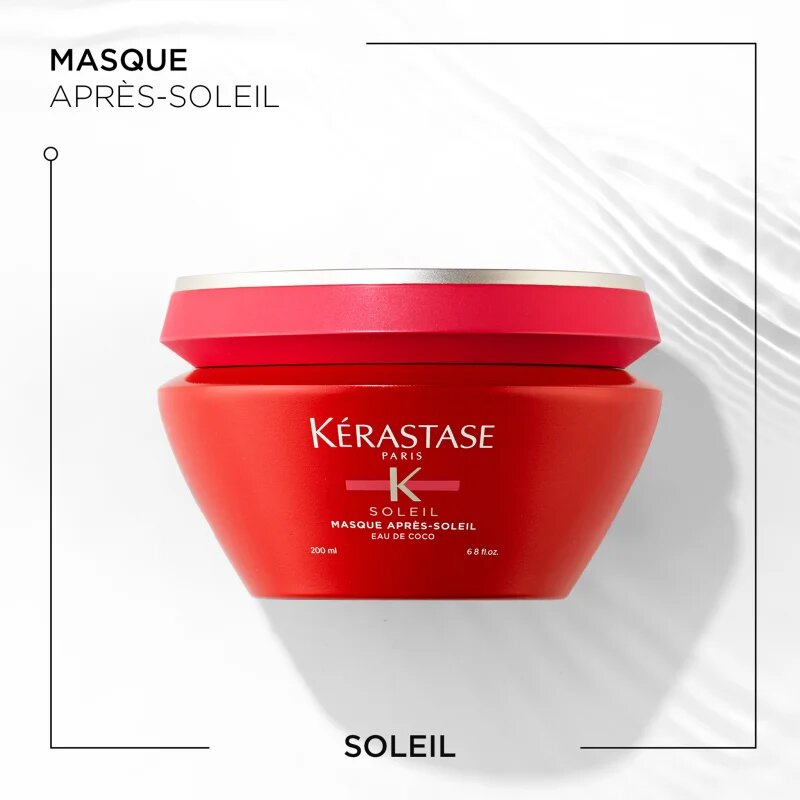 Kérastase Soleil Masque Après-Soleil ápoló maszk nap klór és sós víz által terhelt hajra UV szűrővel 200 ml
