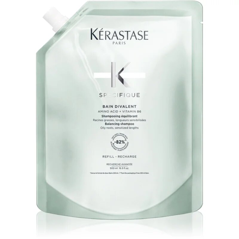 Kérastase Specifique Bain Divalent mélyen tisztító sampon zsíros fejbőrre Refill 500 ml