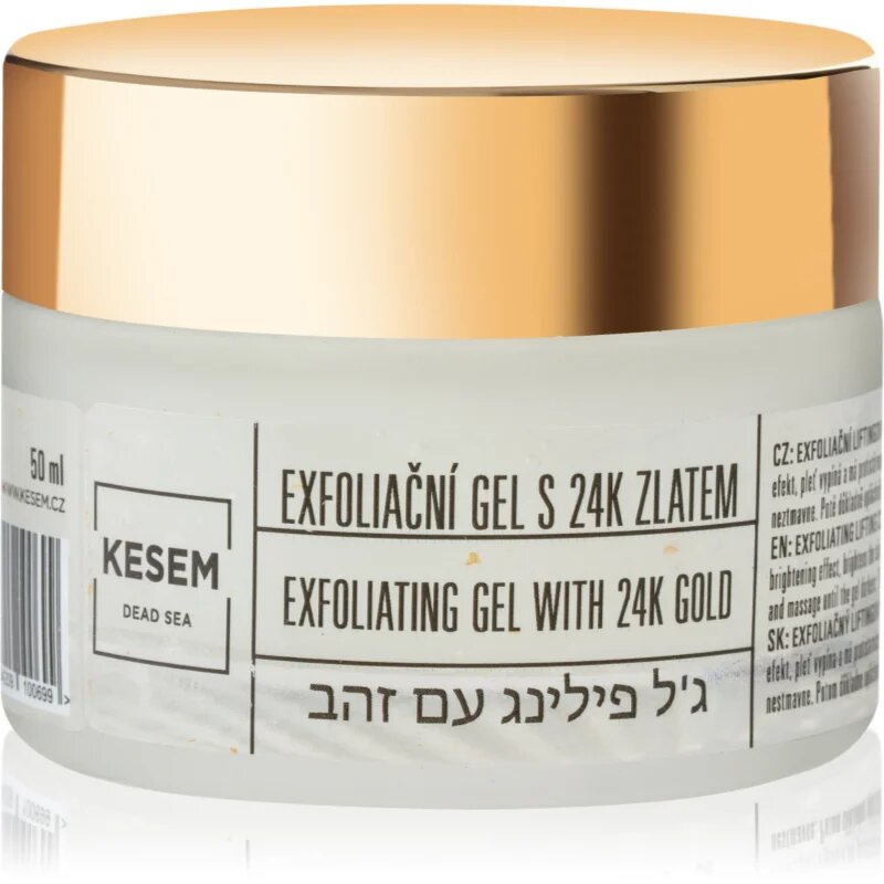 KESEM Exfoliating Gel with 24K Gold bőrradír gél 24 karátos arannyal 50 ml