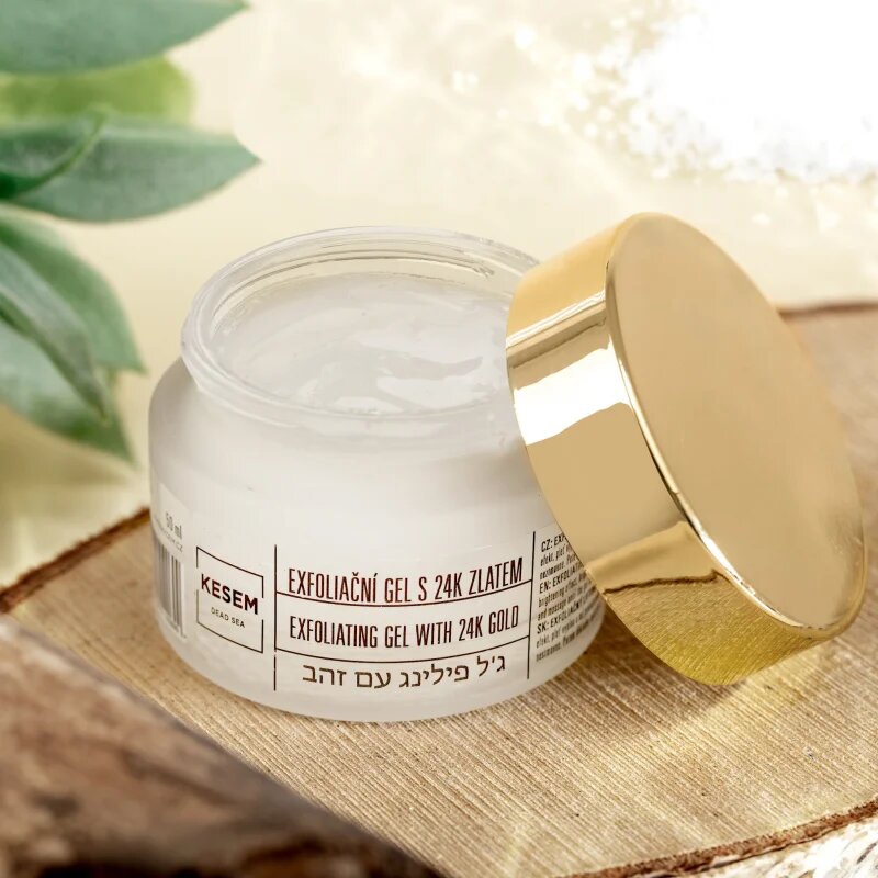 KESEM Exfoliating Gel with 24K Gold bőrradír gél 24 karátos arannyal 50 ml