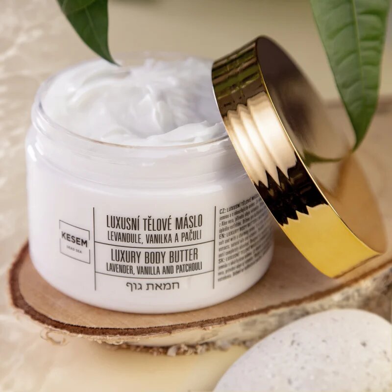KESEM Luxury Body Butter Lavender Vanilla & Patchouli testvaj levandule vanilka a pačuli 350 ml